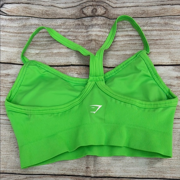 Gymshark Neon Green Sports Bra - Picture 1 of 3
